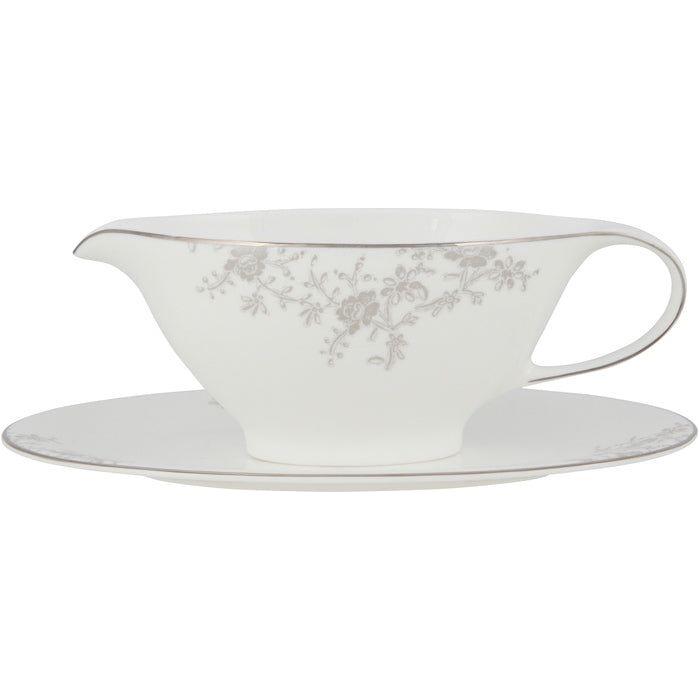 royal porcelain Angelina Platinum Såssnipa 45 cl Vit