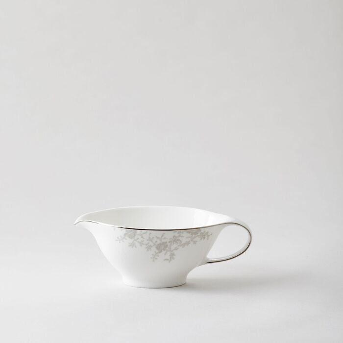 royal porcelain Angelina Platinum Såssnipa 45 cl Vit