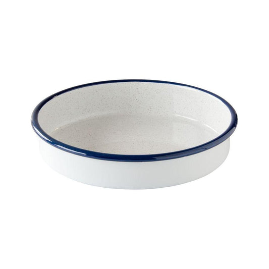 Kockums Jernverk Ugnsform Rund Vit Ø24 cm